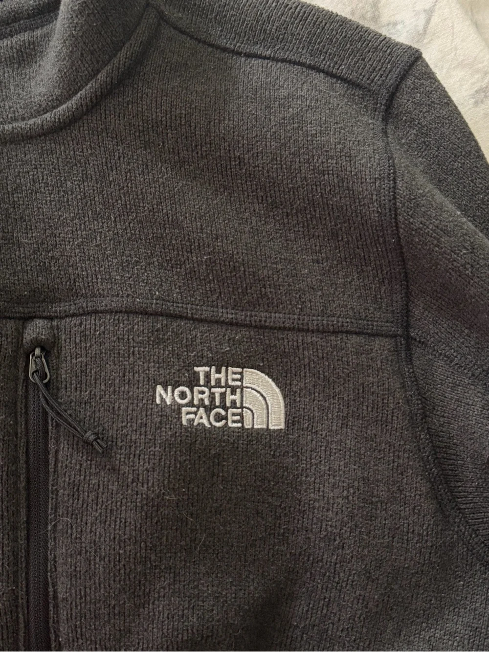 The North Face Gordon Lyons Full Zip Fleece Jacket Charcoal Gray Men’s Medium